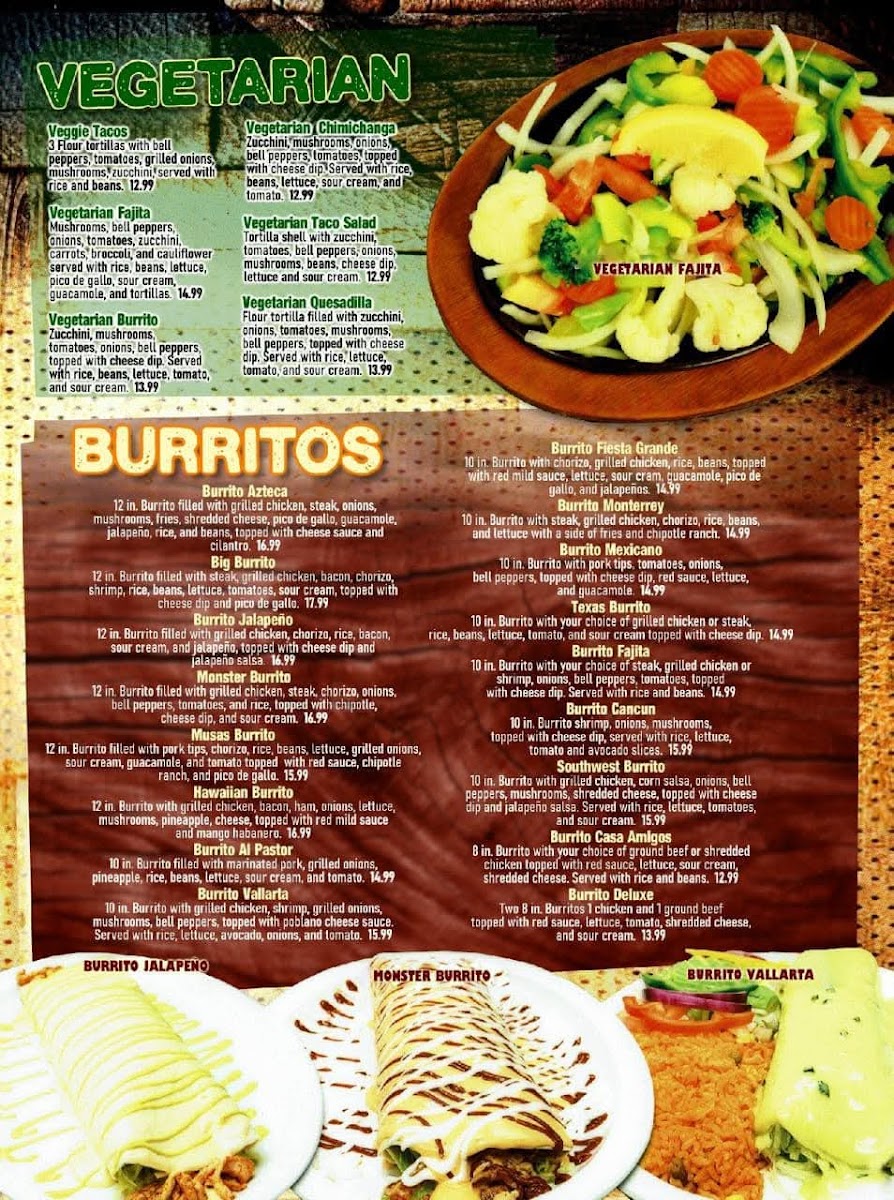 Menu - Casa Amigos Mexican Restaurant Ii | Marshfield photo 6